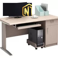 Bàn làm việc hộc liền gỗ công nghiệp mặt bàn phủ Laminate  NT120C3HL - NT140C3HL